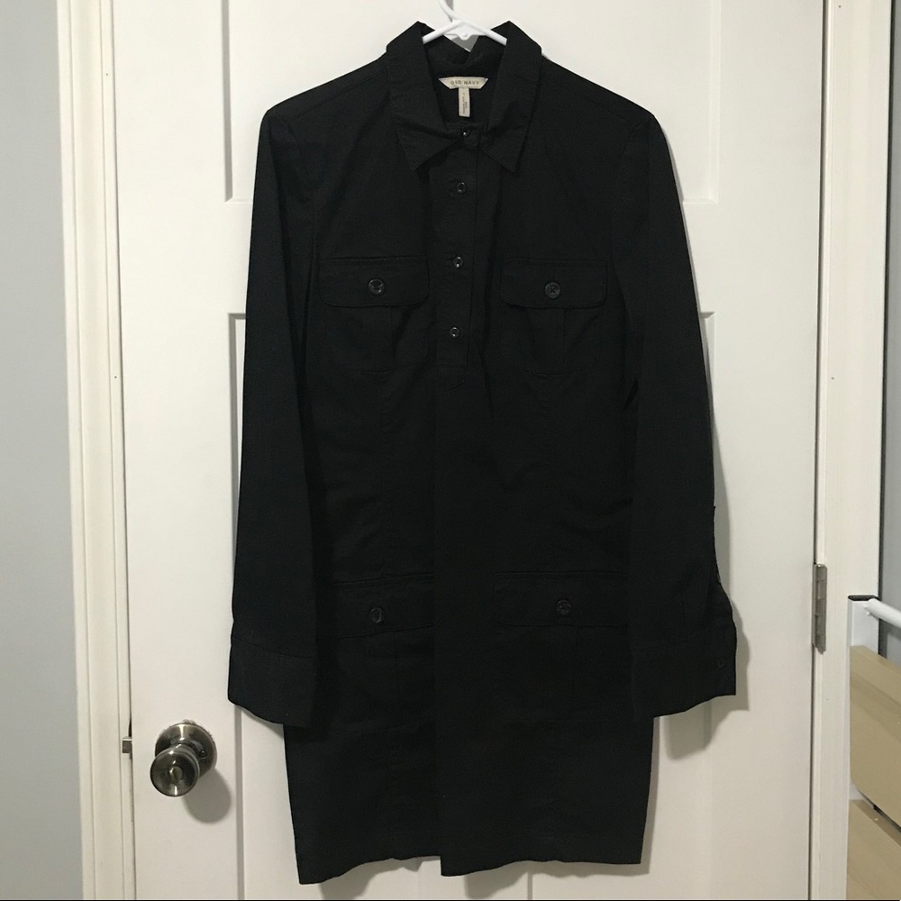 Old Navy Black Shirtdress